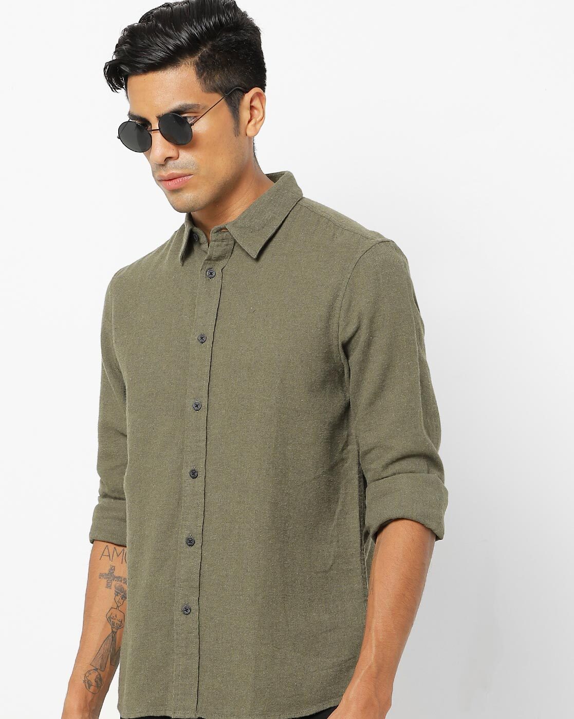 Buy Olive Green Shirts for Men by Calvin Klein Jeans Online 