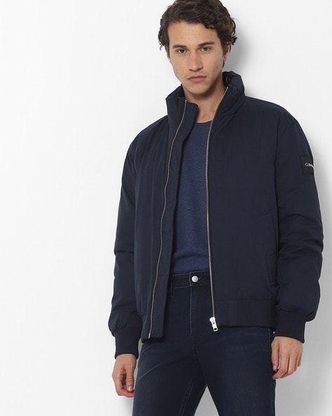 Introducir 50+ imagen calvin klein jacket navy blue