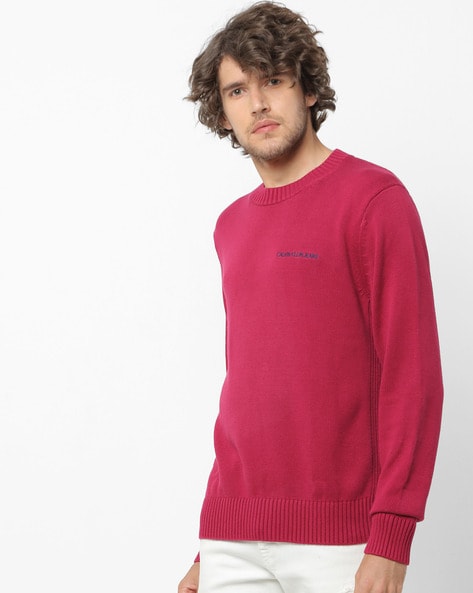 Buy Pink Sweaters & Cardigans for Men by Calvin Klein Jeans Online |  