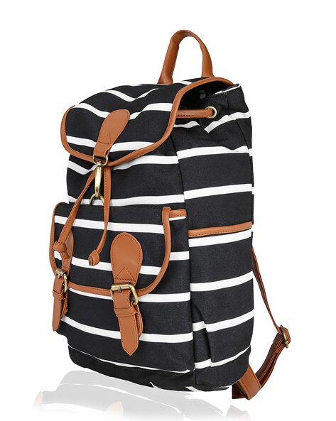 striped bookbag