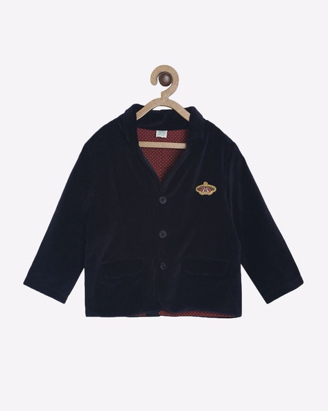 MINI KLUB Button-Front Jacket with Spread Collar