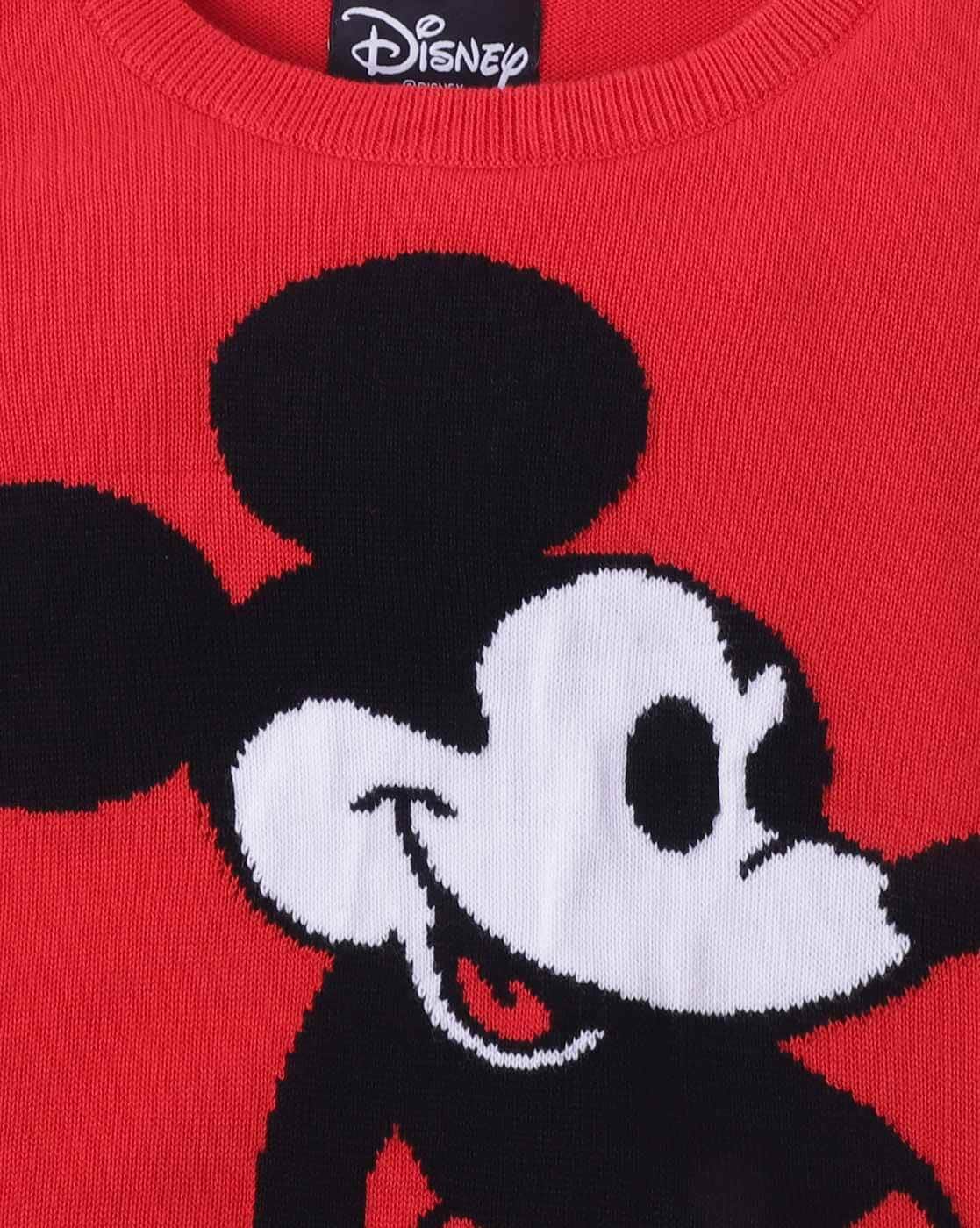 red mickey mouse sweater