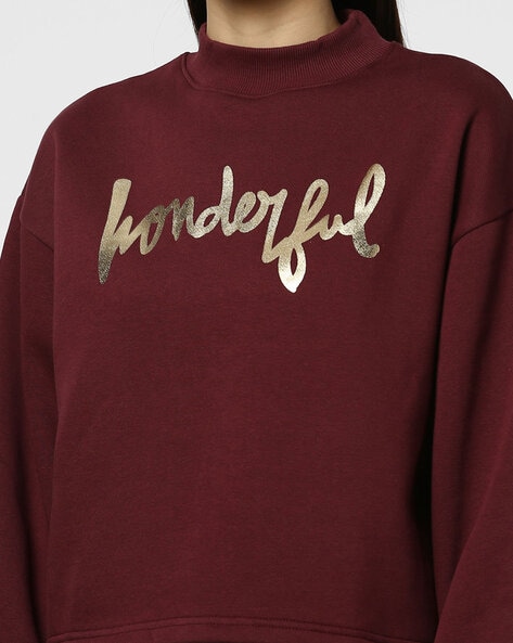 Wine discount colored sweatshirt