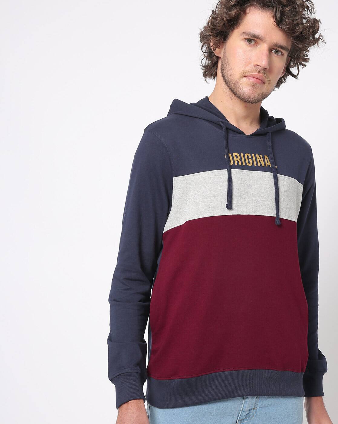 burgundy sweatshirt