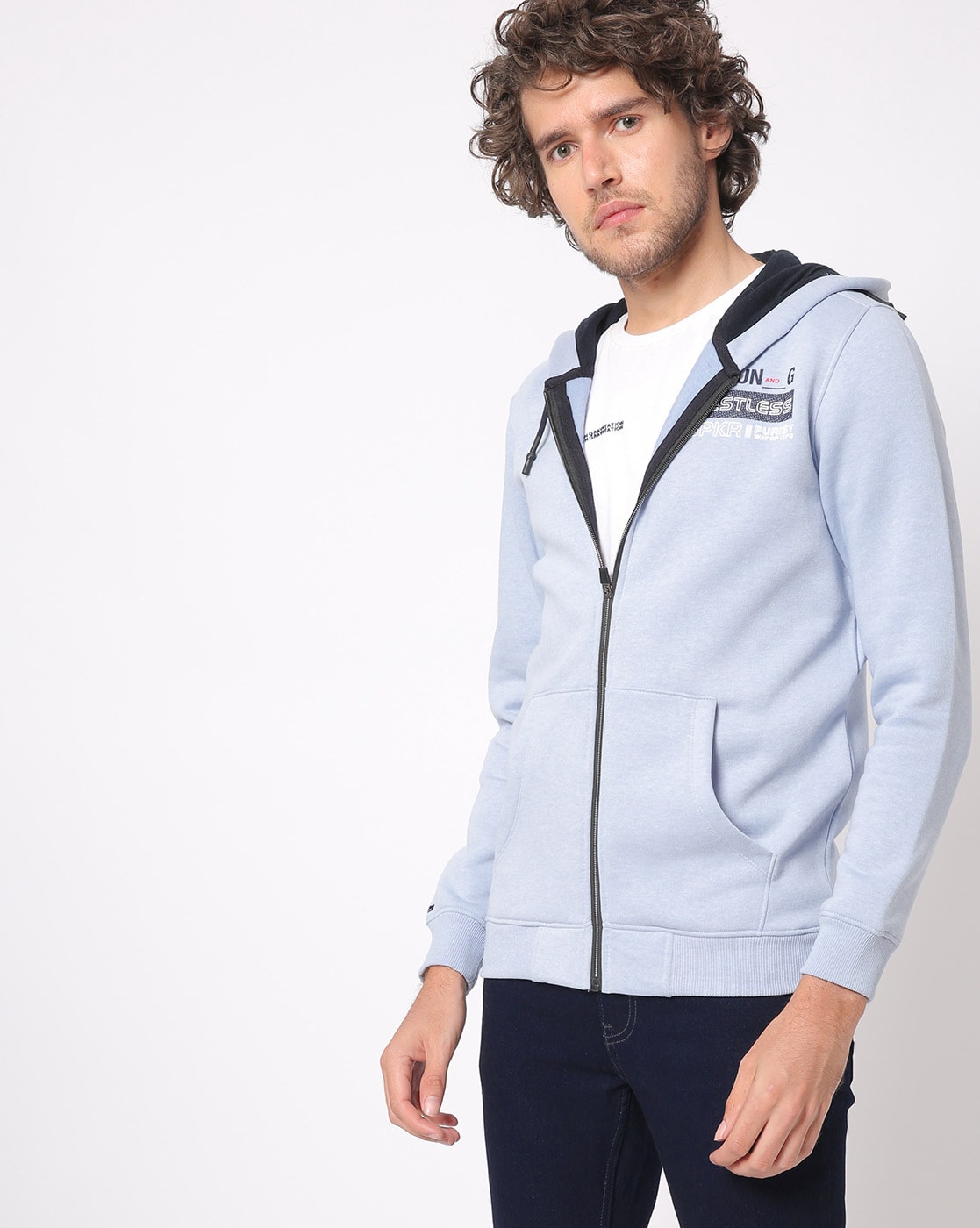 spykar sweatshirt with zipper