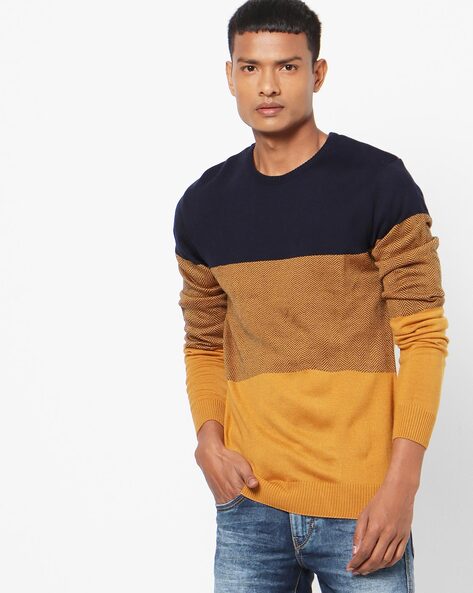 Buy Yellow Sweaters & Cardigans for Men by NETPLAY Online