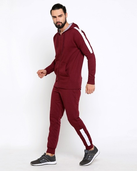 maroon tracksuit