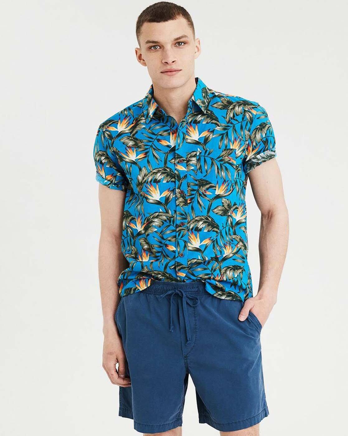 Buy Blue Shirts For Men By American Eagle Outfitters Online Ajio Com