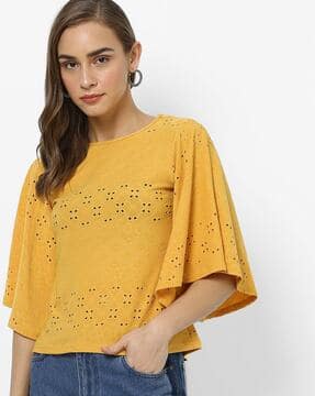 Buy Mustard Yellow Tops for Women by 