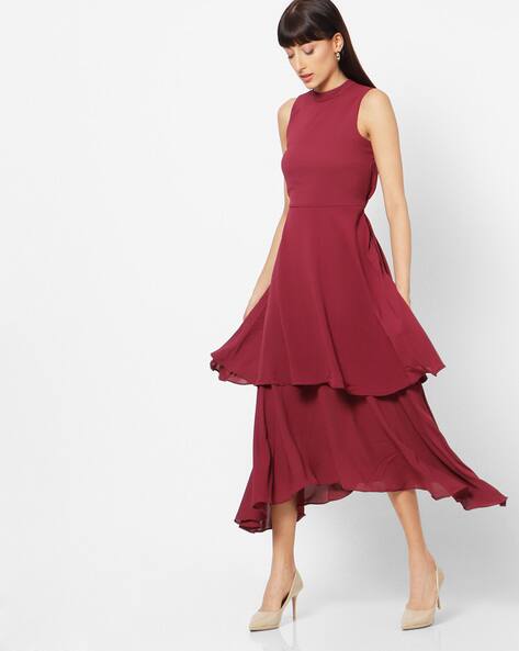 buy burgundy dress