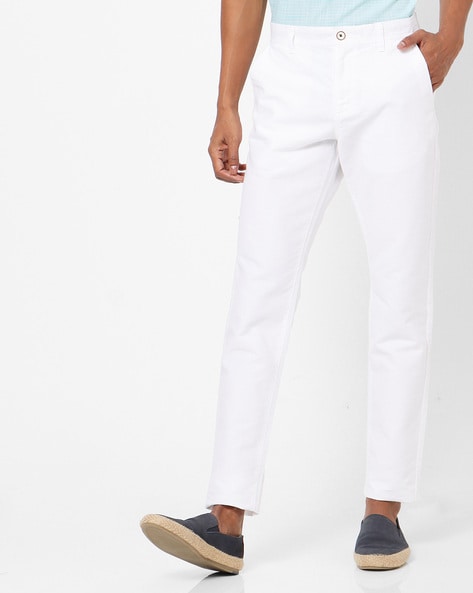 W Off White Trousers - Buy W Off White Trousers online in India
