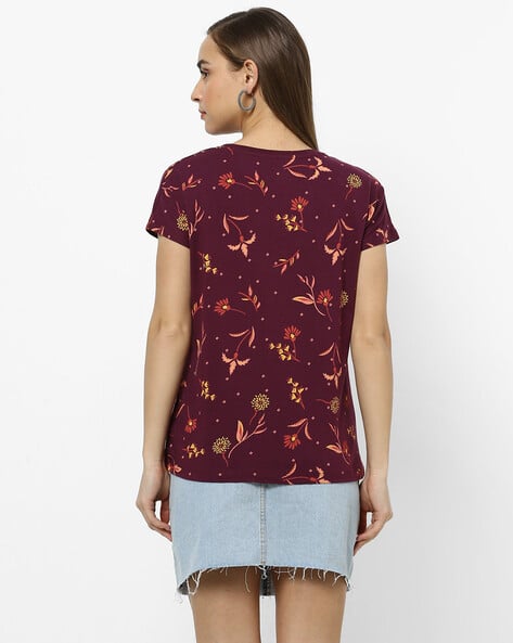 Floral Print Crew-Neck T-shirt (Image - 2)