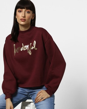 red women sweatshirt