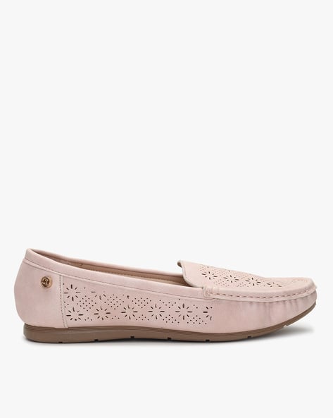 Flat Loafers with Cutouts