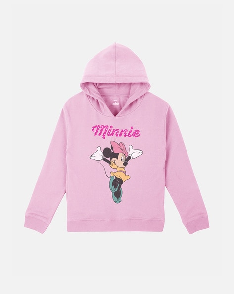 Girls minnie shop mouse hoodie