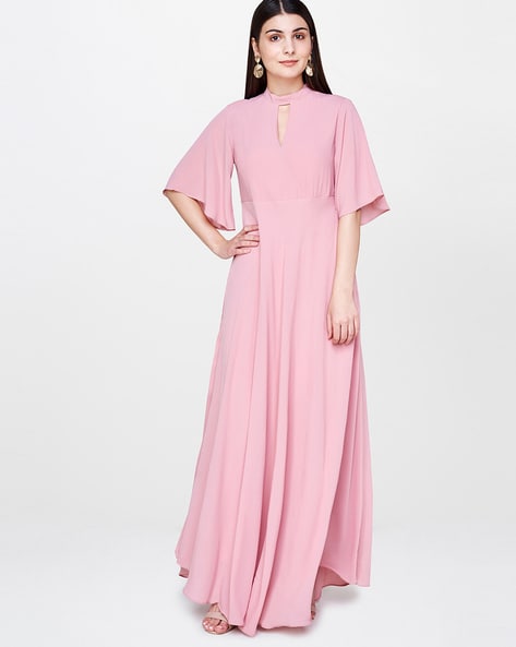 maxi pink dresses for women