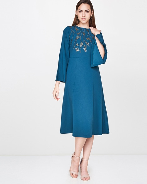 A-line Dress with Embellishments