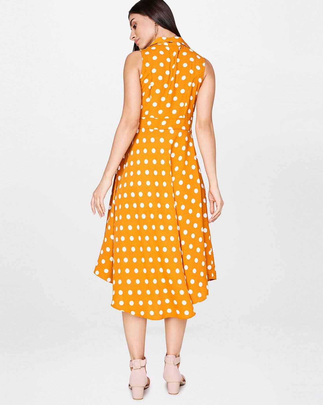 warehouse mustard dress Big sale - OFF 67%