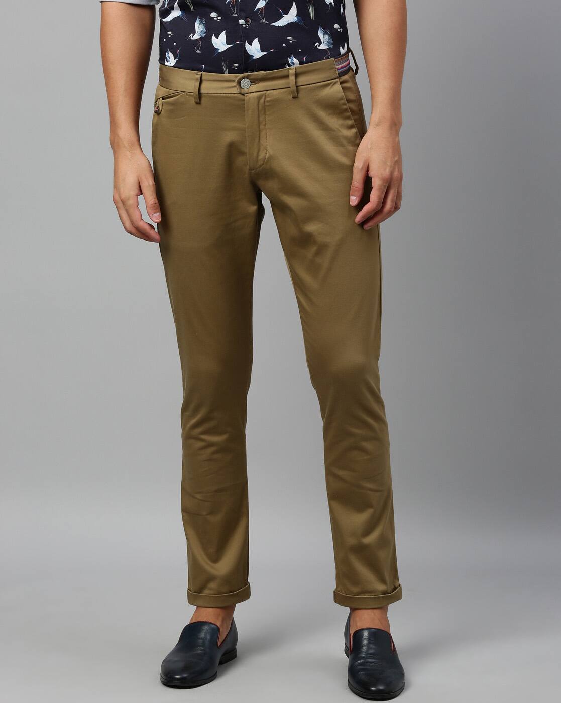 mens long rise khaki pants