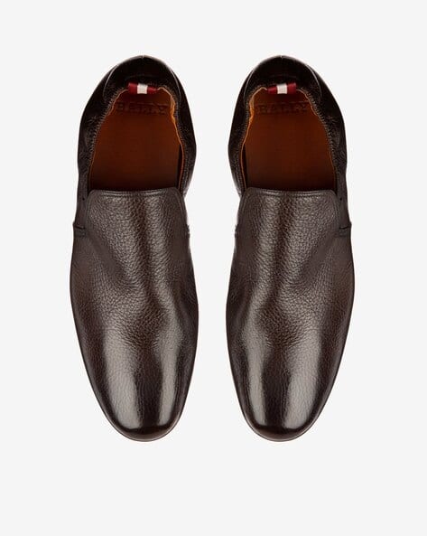 Buy Bally Plank Slip-On Shoes | Brown 