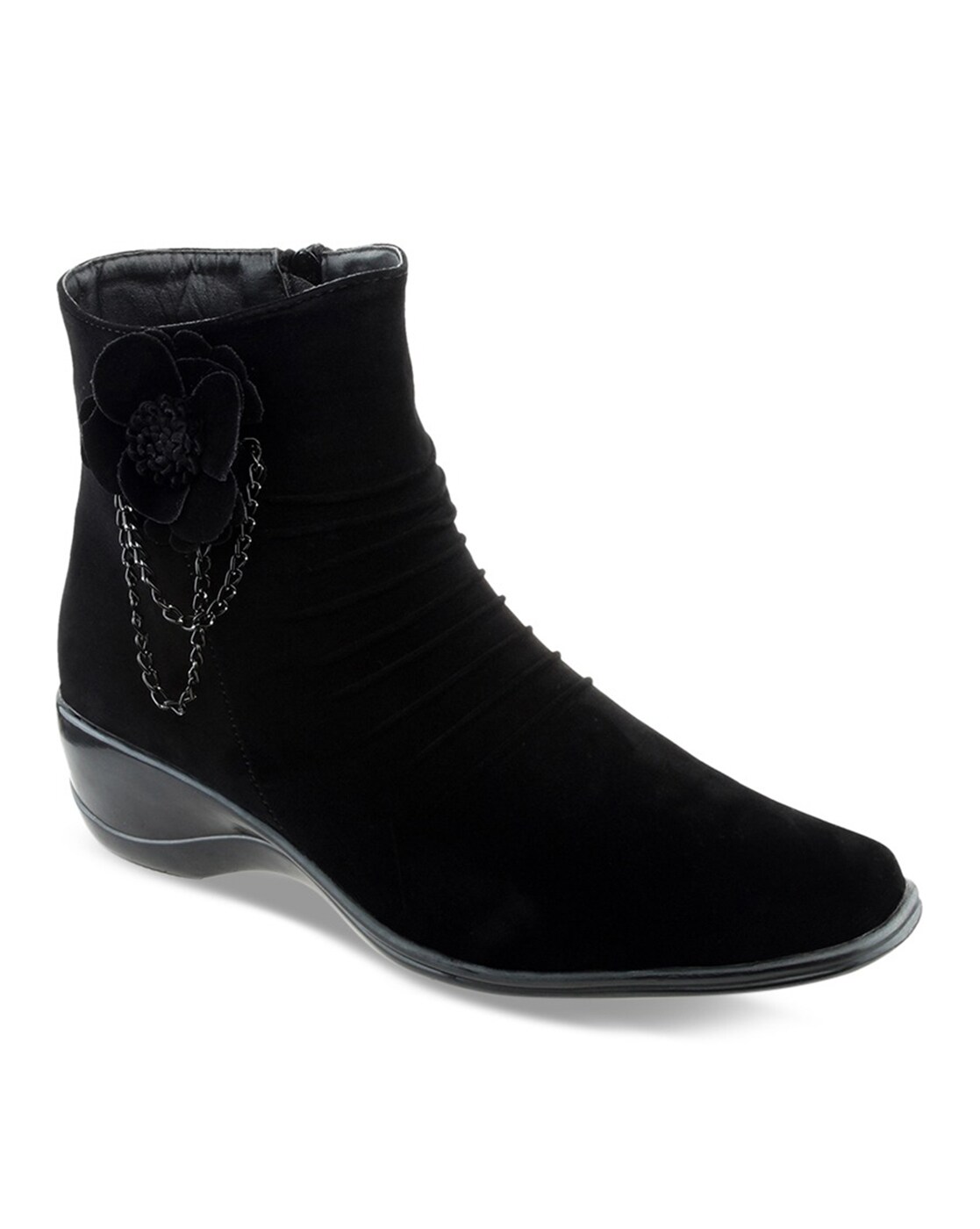 Buy Black Boots for Women by SHUZ TOUCH 