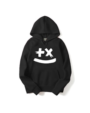 black graphic hoodie mens