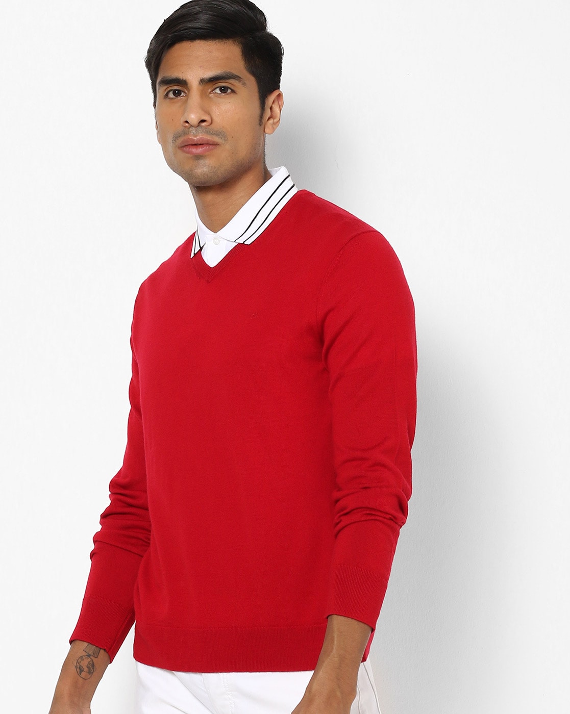 Buy Red Sweaters & Cardigans for Men by Calvin Klein Jeans Online 