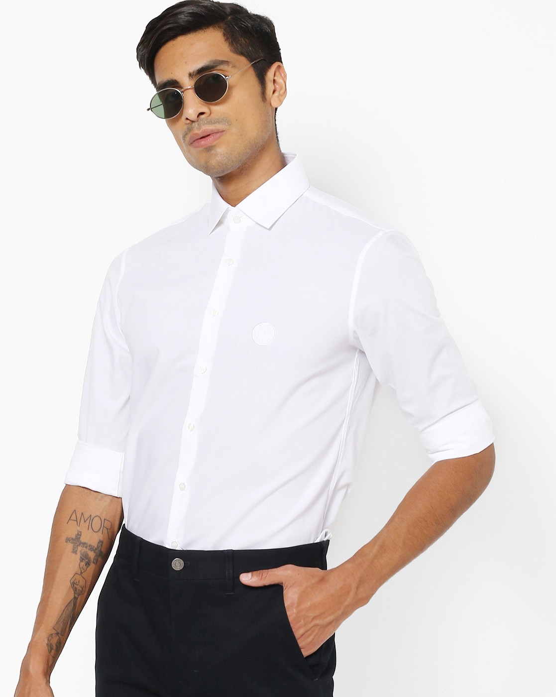 Benadering uitroepen Pence Buy White Shirts for Men by Calvin Klein Jeans Online | Ajio.com