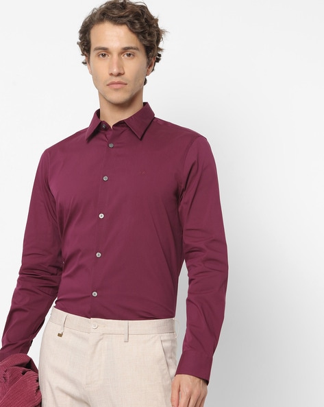 calvin klein purple shirt