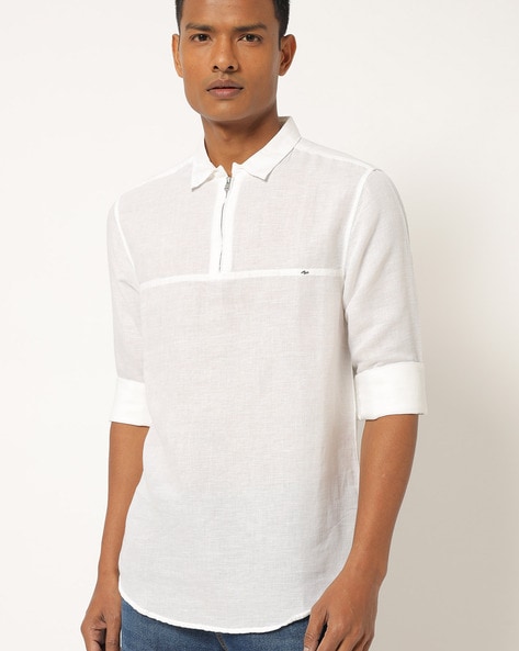 Spykar white clearance shirt