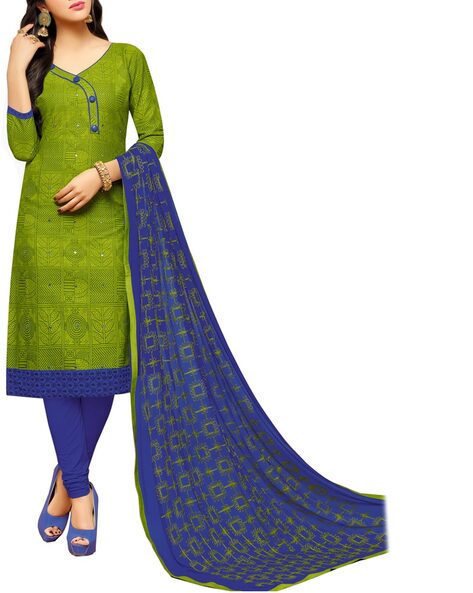 Unstitched Dress Material with Dupatta Price in India