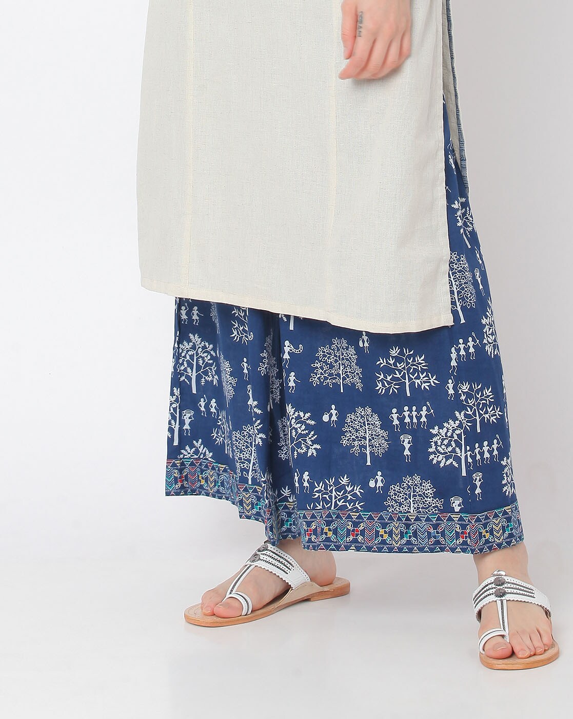 Buy Indigo Pants for Women by Rangriti Online