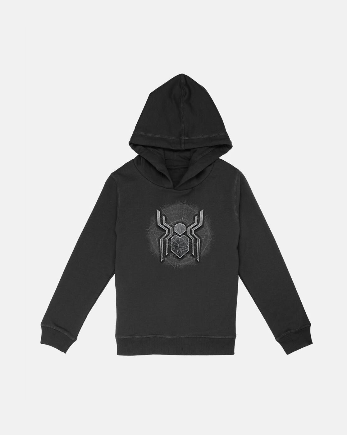 spider man black hoodie
