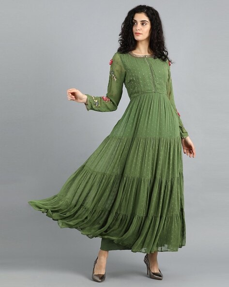 Buy Green Dresses & Gowns for Women by Aks Couture Online | Ajio.com