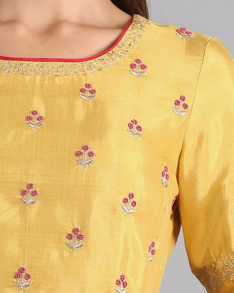 Buy Yellow Kurtas for Women by W Online Ajio