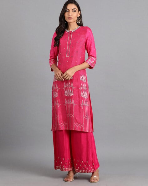 Wishful Embellished Straight Kurta