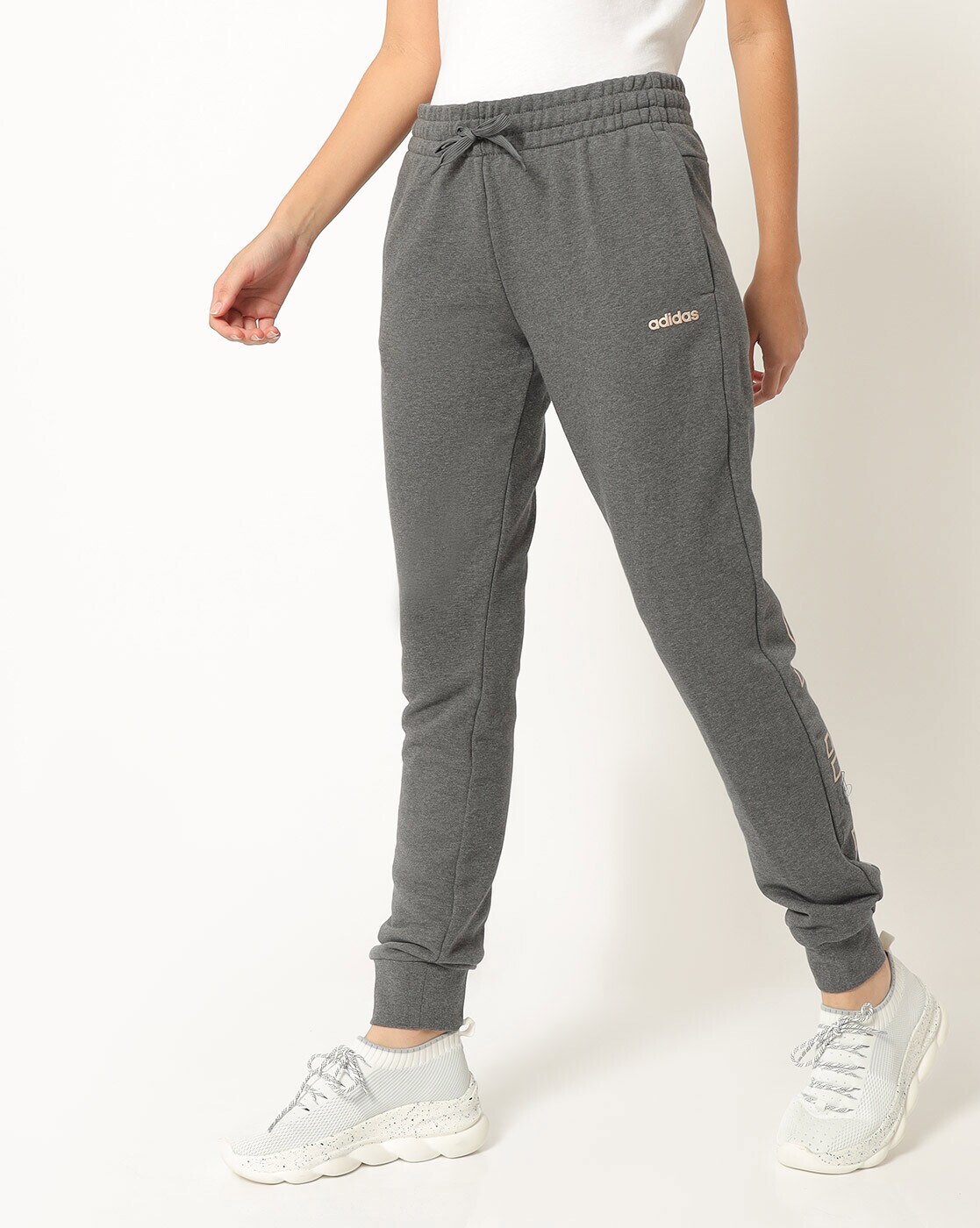 grey slim fit joggers womens