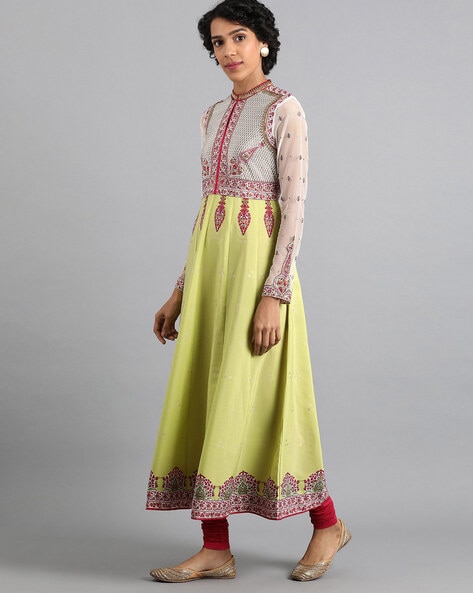 High neck cheap anarkali kurti