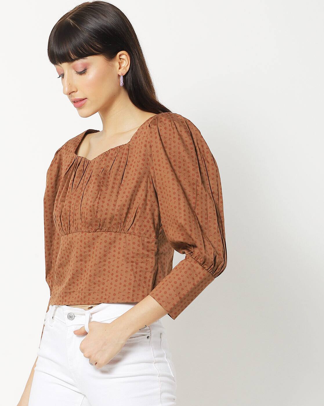 Buy Brown Tops for Women by AJIO Online 