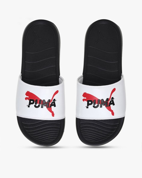 puma white flip flops