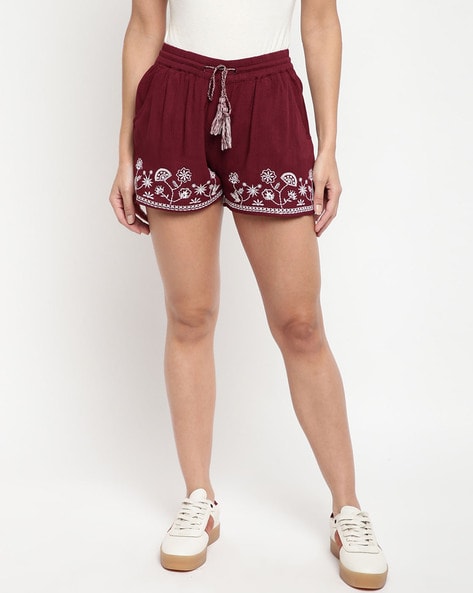 cotton shorts for ladies online