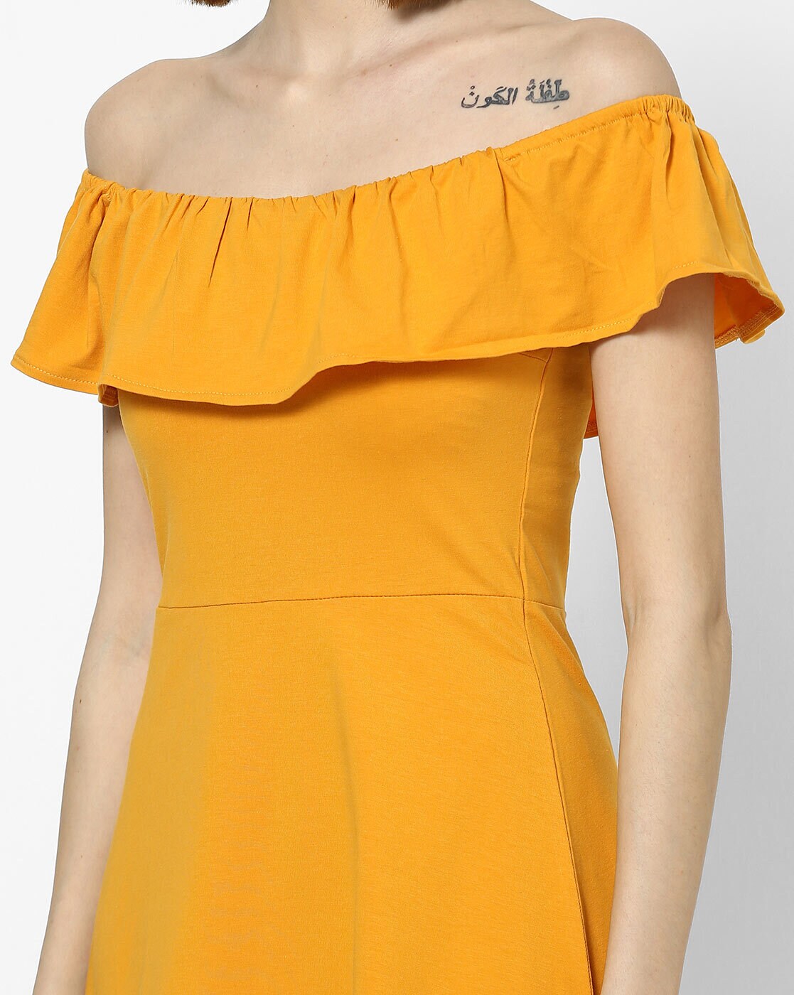 Full length Yellow Silk Cocktail Dress – AGAATI