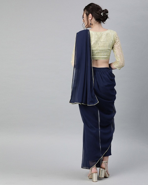 Wedding Wear Pant Sarees Designs (1) - StylesGap.com