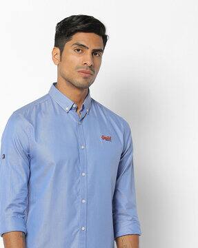superdry blue shirt