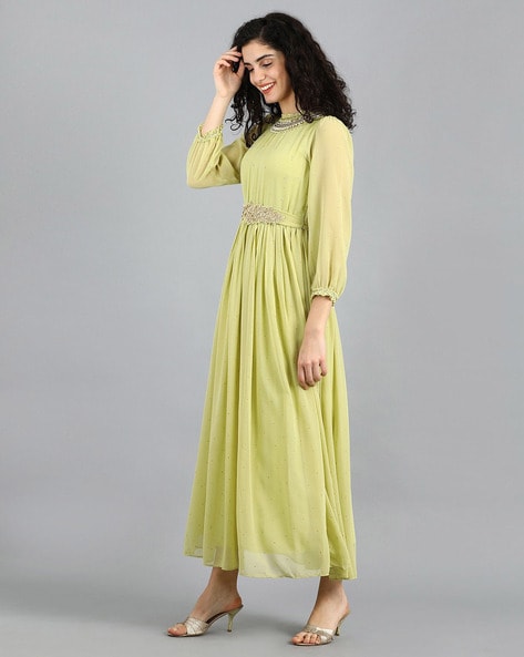 WISHFUL by W Women A-line Grey Dress - Buy WISHFUL by W Women A-line Grey  Dress Online at Best Prices in India | Flipkart.com