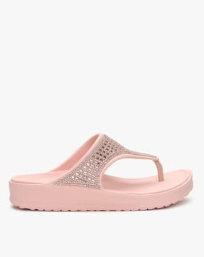 skechers cali embellished flip flop