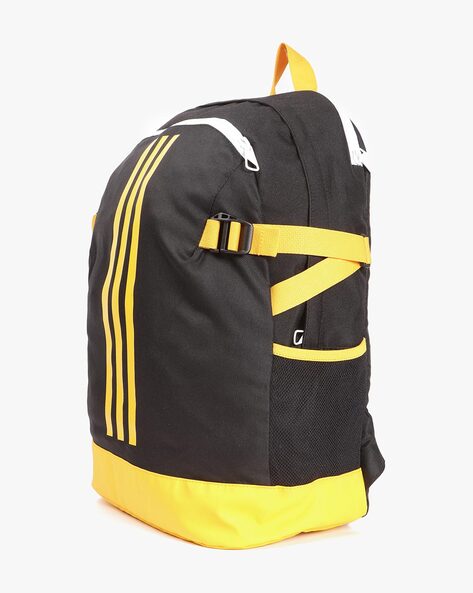 Adidas yellow shop stripes backpack