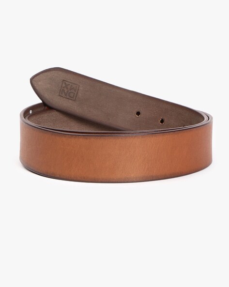 DNMX Genuine Leather Belt with Buckle Closure For Men (Brown, 36)