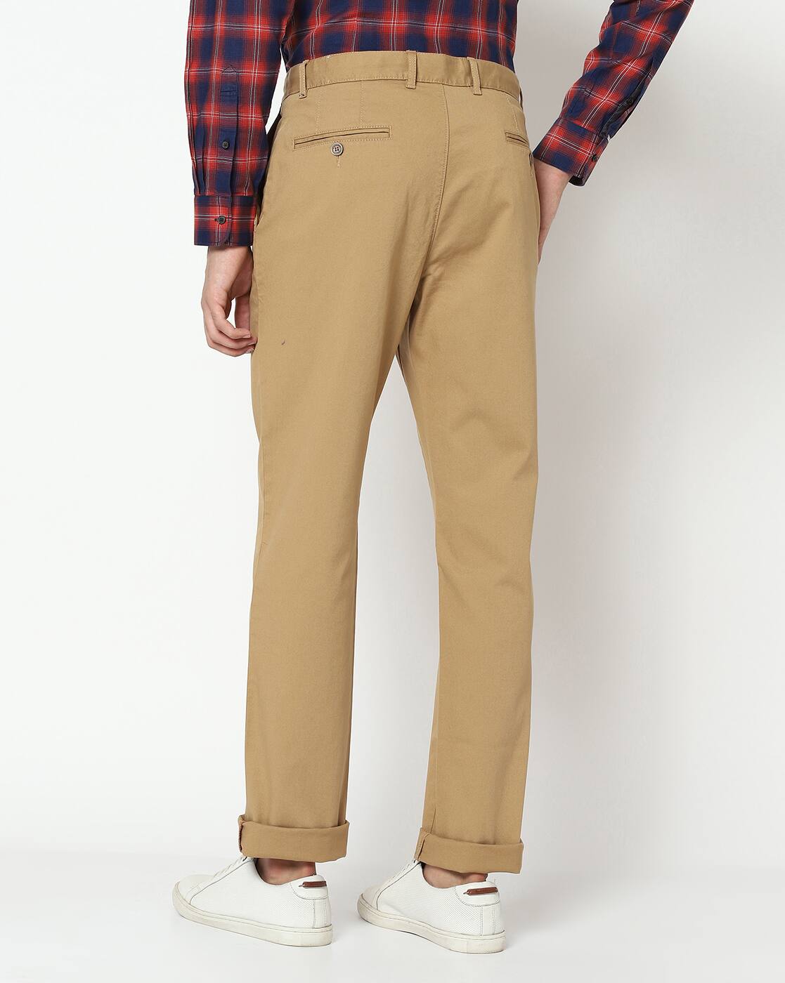 tan tartan trousers