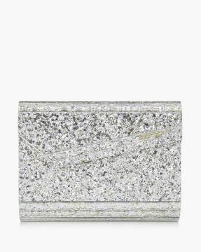 Jimmy Choo Ellipse Glitter Clutch Bag - Gold Shoulder Bags, Handbags -  JIM368878